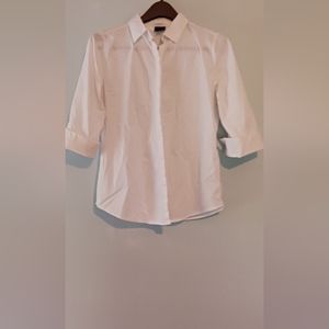 Ladies Worthington white quarter sleeve blouse